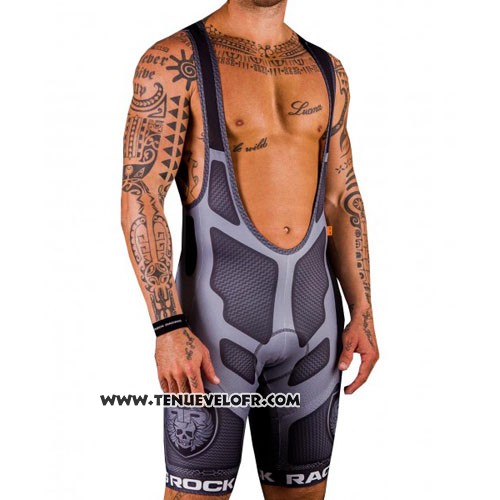 2016 Maillot Ciclismo Rock Racing Marron Manches Courtes et Cuissard
